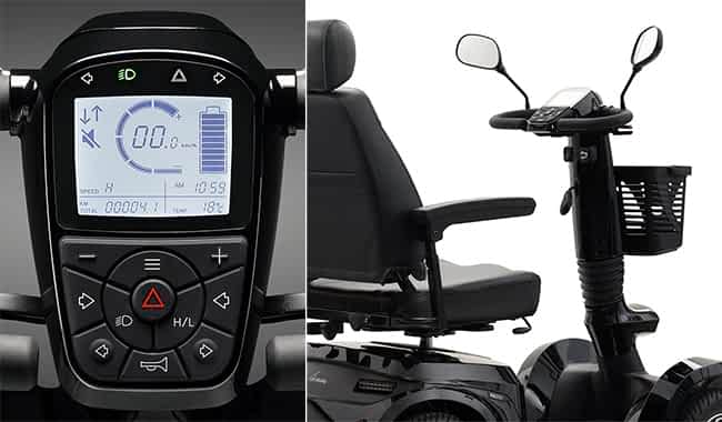 Le tableau de bord de scooter Life Mobility Presto